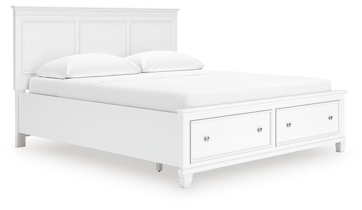Fortman - California King Panel Storage Bed - White by Ashley Furniture product image