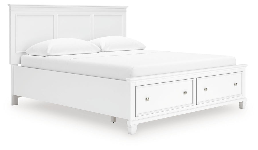 Fortman - California King Panel Storage Bed - White by Ashley Furniture product image