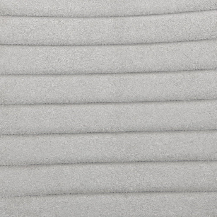 Elizaveta - Counter Height Chair Set of 2) - Gray Velvet &White High Gloss