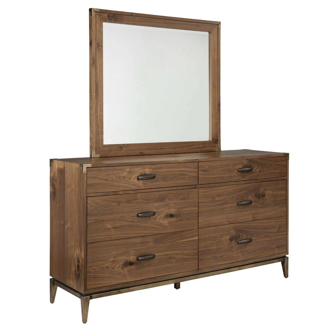 Modus Furniture 8N1682A Adler Six Drawer Dresser In Natural Walnut 2024