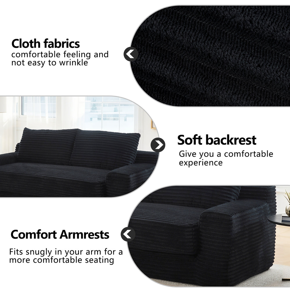 convertible-sofa-sleeper-with-memory-foam-steel-frame-corduroy-fabric