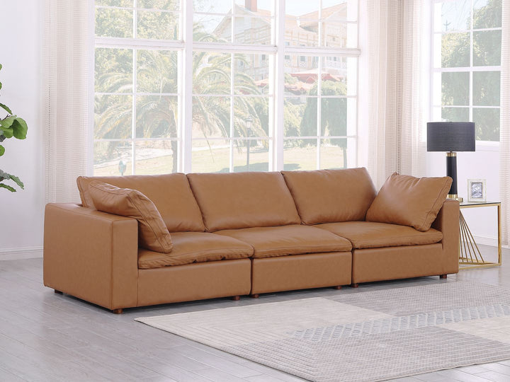 DivanItalia 1100 Modular Sofa – Top-Grain Italian Leather - Cognac