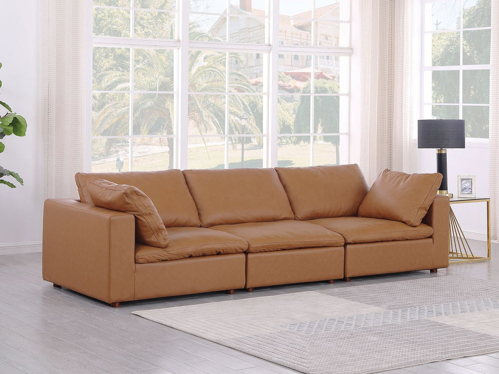 DivanItalia 1100 Modular Sofa – Top-Grain Italian Leather - Cognac