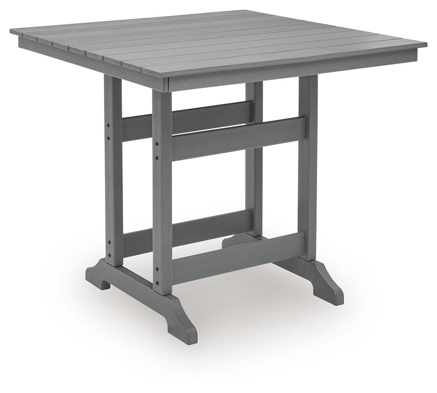 Sanctuary Beach - Square Counter Table With Umbrella Option - Dark Gray