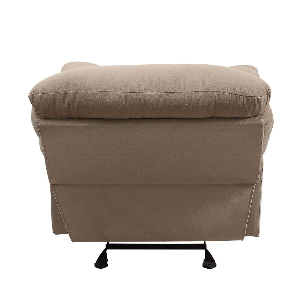 Arcadia - Motion Recliner - Light Brown Microfiber