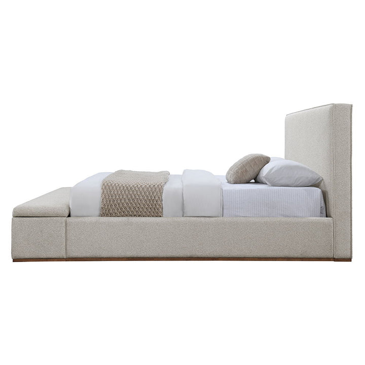 Boxter - Eastern King Bed With Storage - Beige
