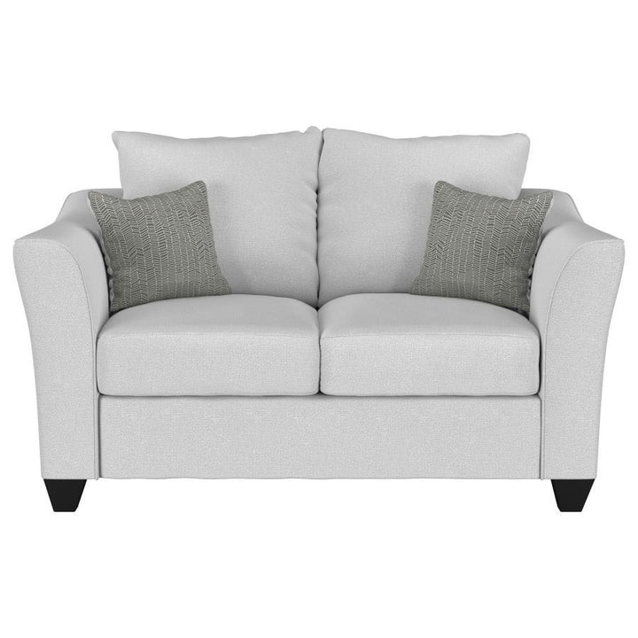 Salizar - 3 Piece Upholstered Flared Arm Sofa Set - Sand