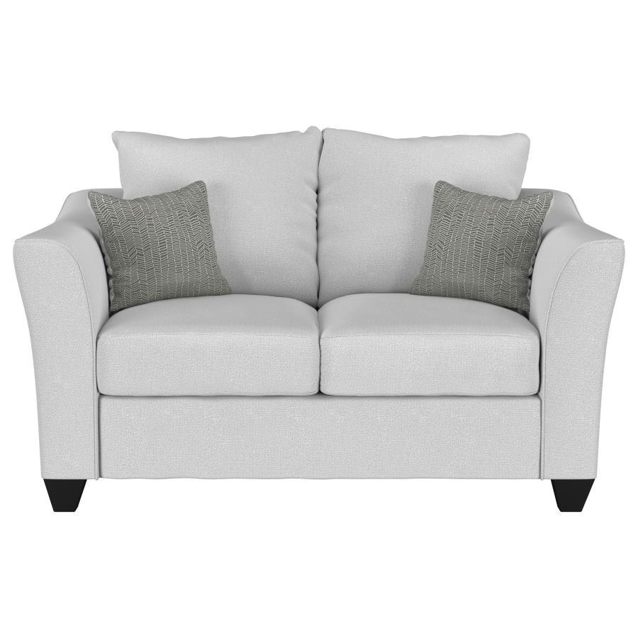 Salizar - 3 Piece Upholstered Flared Arm Sofa Set - Sand
