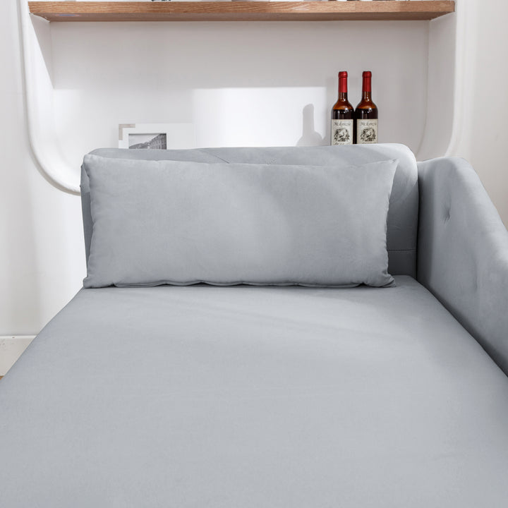 grey-velvet-lounge-chaise-with-storage-pillow-modern-upholstered-rolled-arm