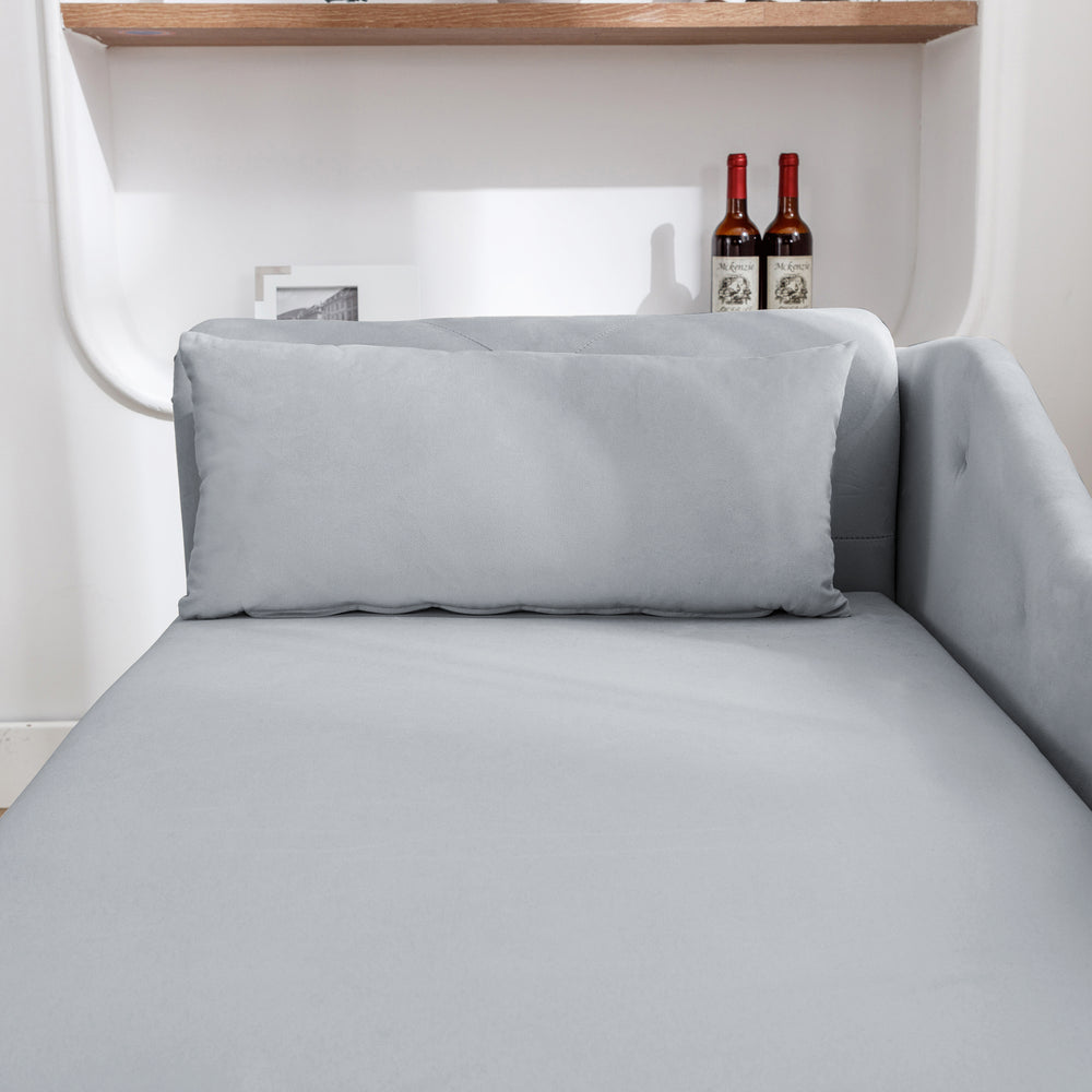 grey-velvet-lounge-chaise-with-storage-pillow-modern-upholstered-rolled-arm