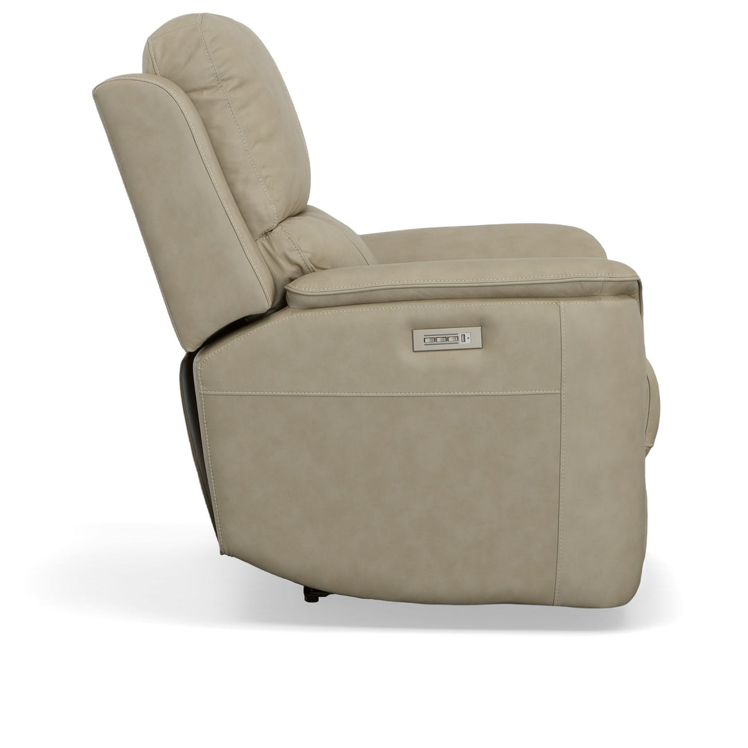 Flexsteel 1041-50PH-94680 Henry  Power Recliner With Power Headrest & Lumbar  Beige