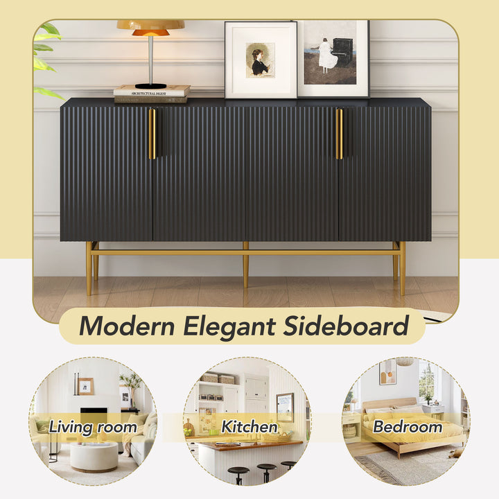 modern-elegant-4-door-sideboard-with-gold-metal-handle