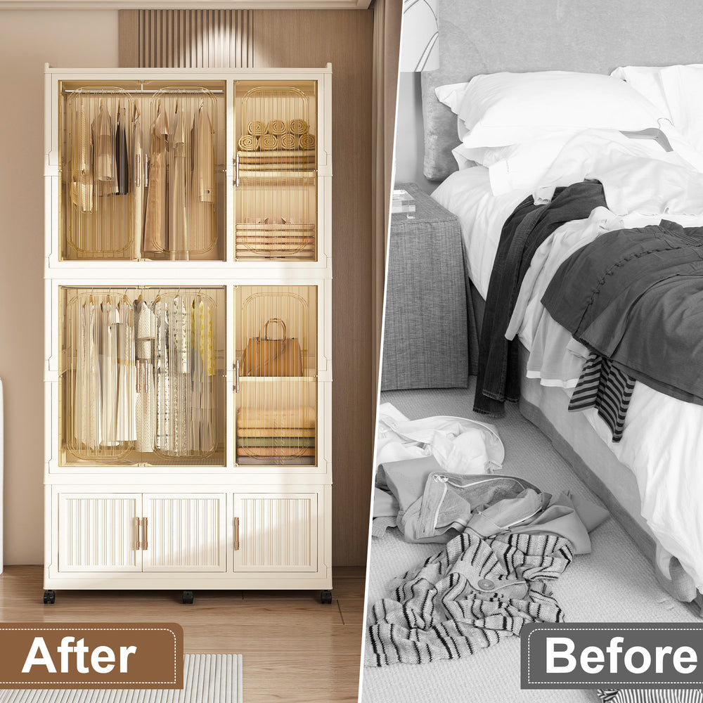 portable-wardrobe-closet-storage-organizer-for-clothes-clothes-dresser-9-magnetic-doors-9-cubes-2-hanging-rod-6-pcs-hangers-baby-wardrobe-storage-cabinet-white