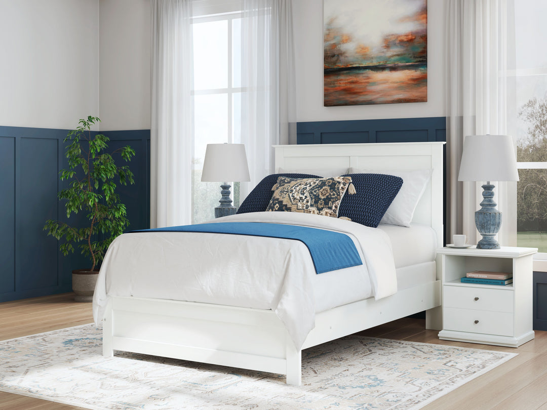 Bostwick Shoals - Full Panel Bed With Framed Footboard - White by Ashley Furniture product image