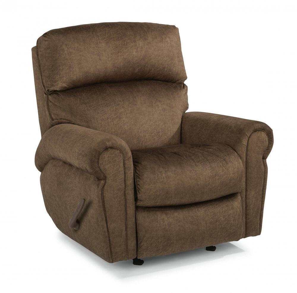 Langston Swivel Gliding Recliner Dark Brown