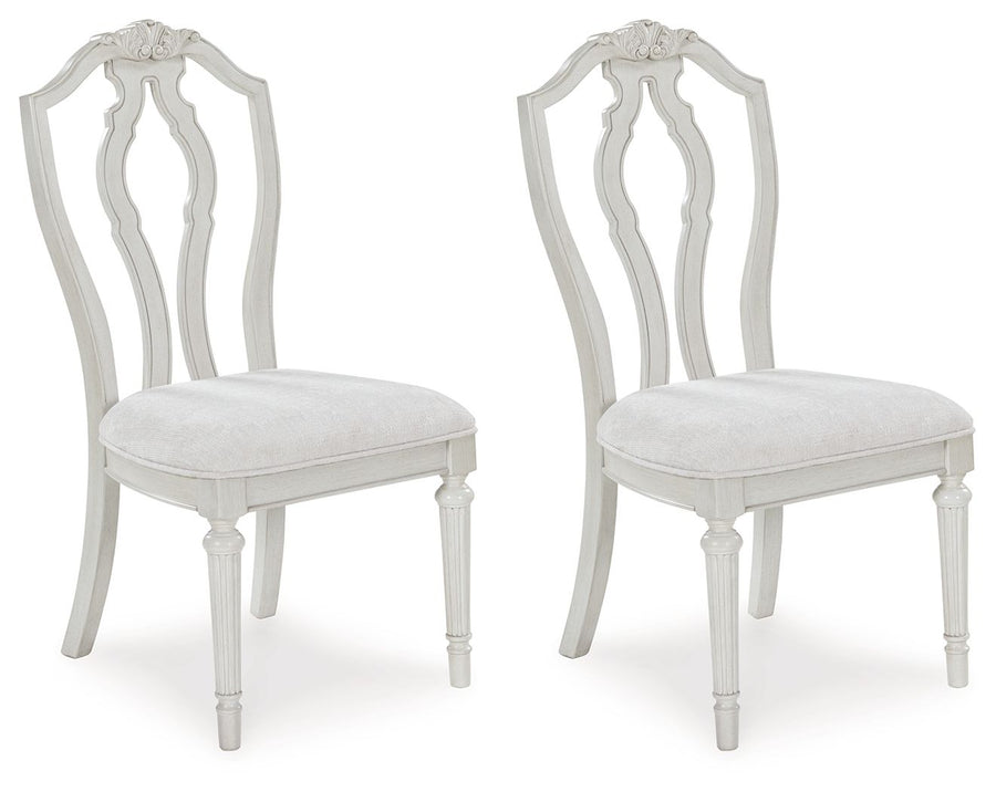 Montelaine - Dining Upholstered Side Chair (Set of 2) - Antique White