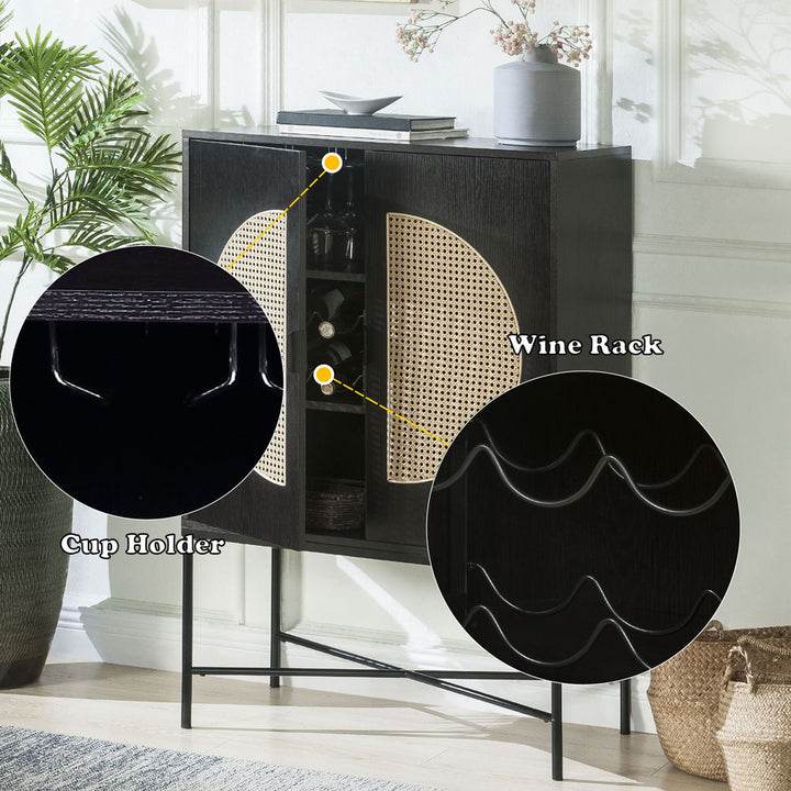 Colson - Wine Cabinet - Black