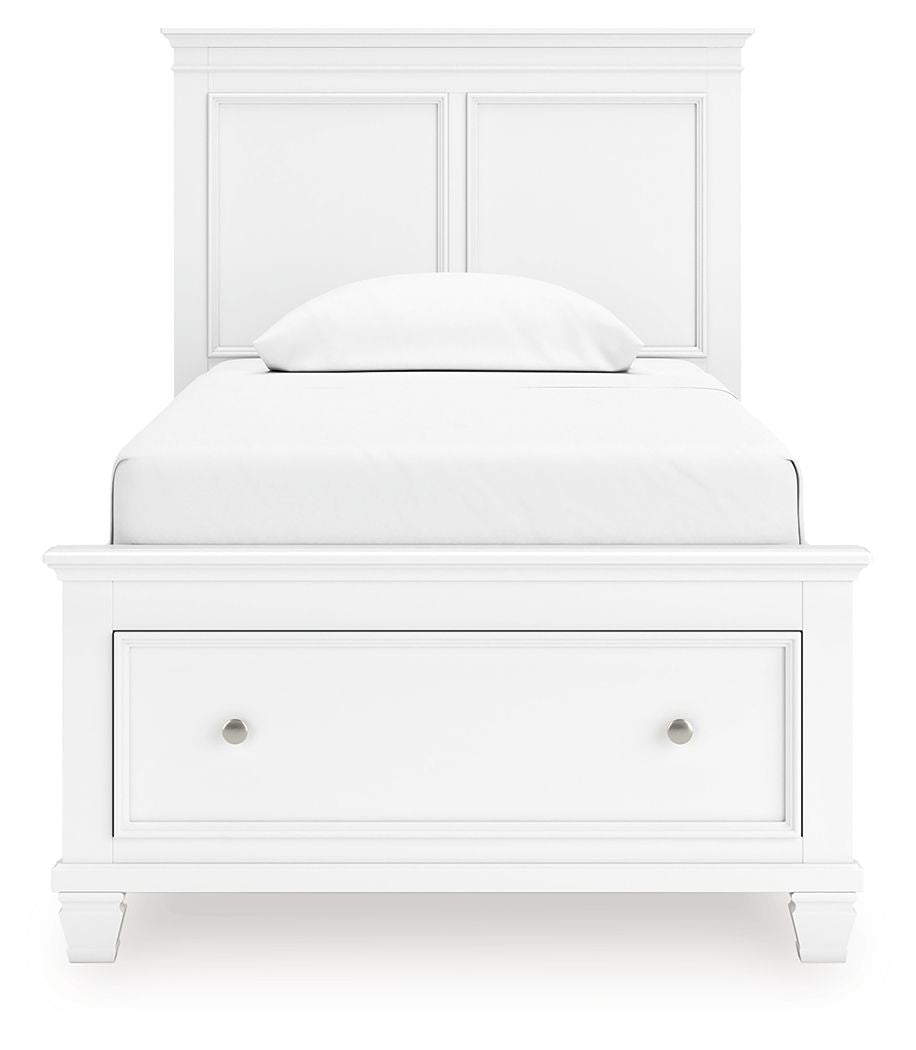Fortman - Twin Panel Storage Bed - White by Ashley Furniture product image