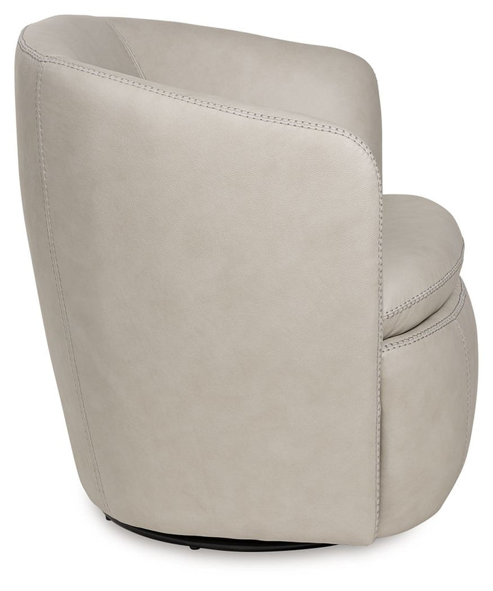 Kierreys - Swivel Accent Chair - Bone
