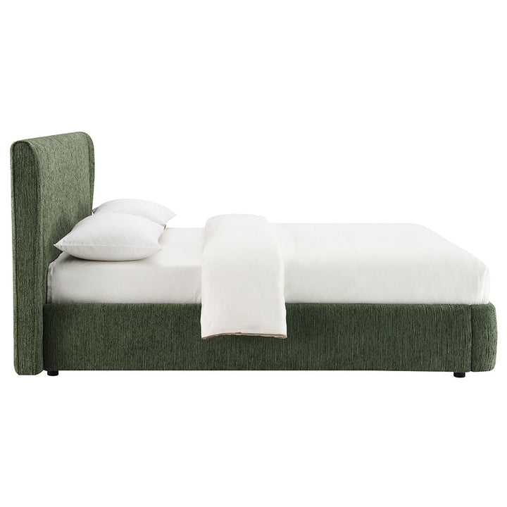 Cheryl - Full Bed - Dark Green Chenille