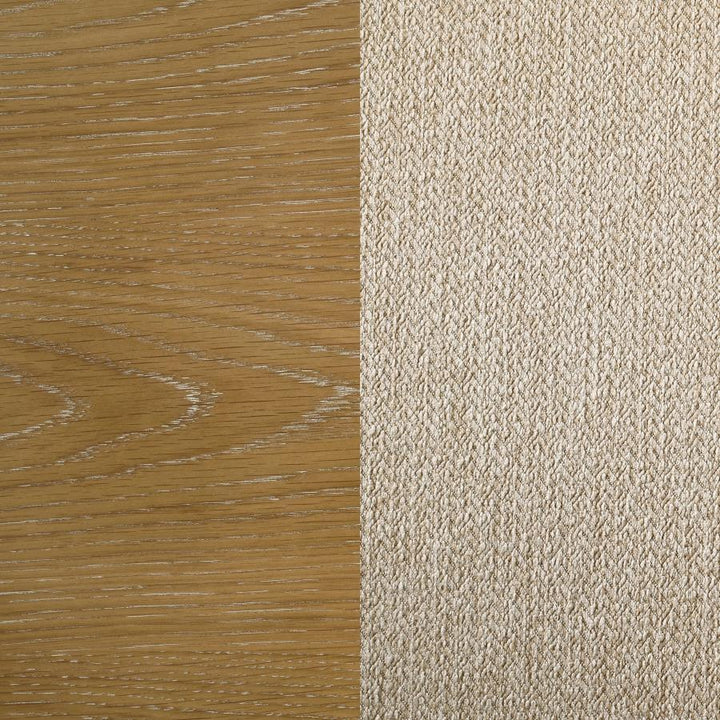 Danvers - 5 Piece Dining Table Set - Brown Oak And Beige