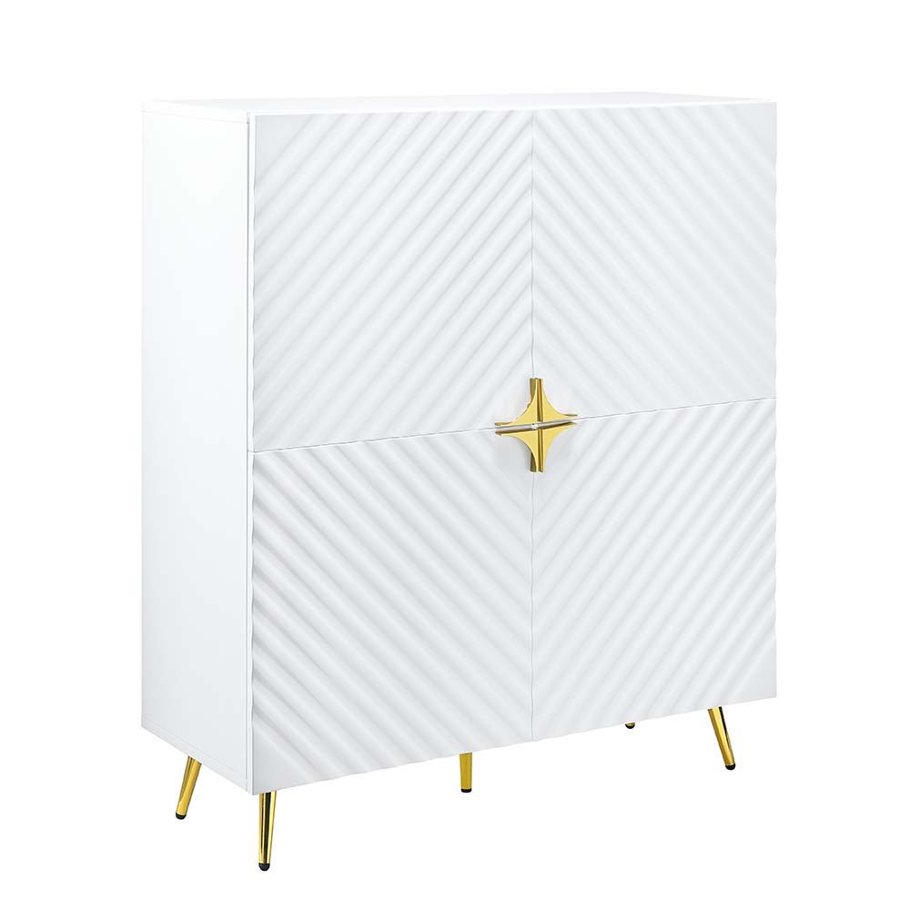 Gaines - Accent Cabinet - White High Gloss