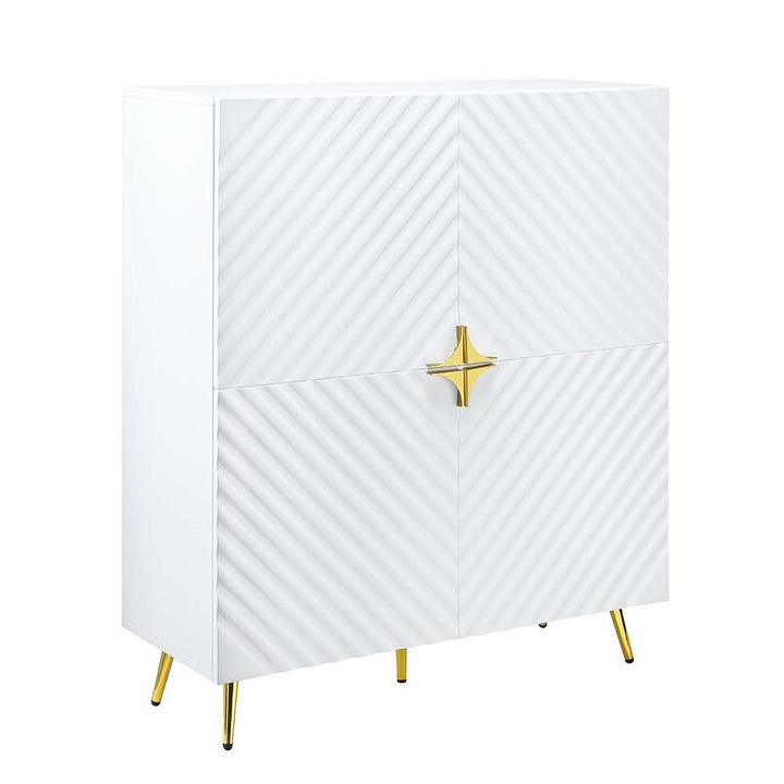 Gaines - Accent Cabinet - White High Gloss