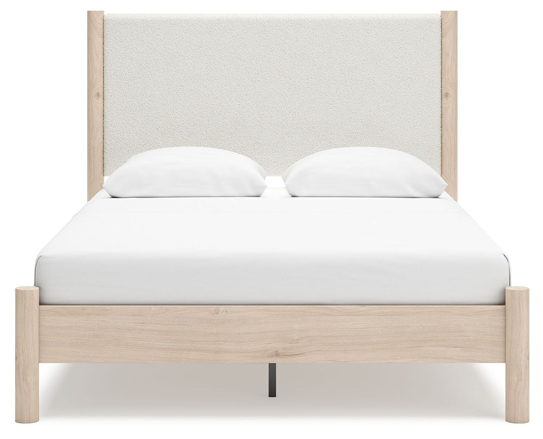 Cadmori - Queen Upholstered Panel Bed - Two-tone by Ashley Furniture product image
