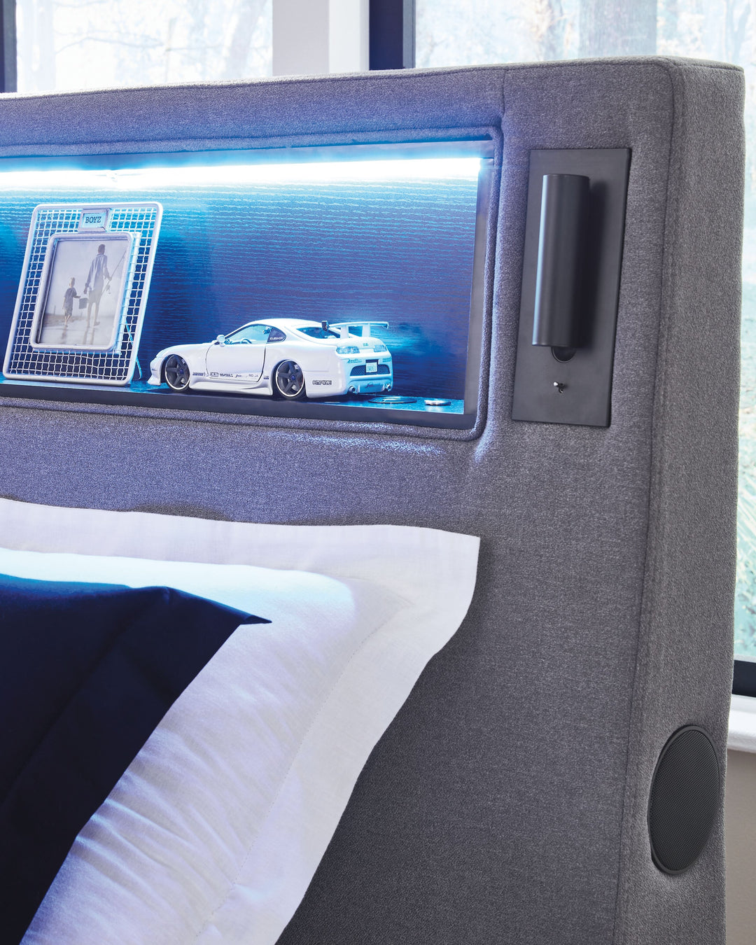 Verishaw - Twin Upholstered Bed - Gray by Ashley Furniture product image