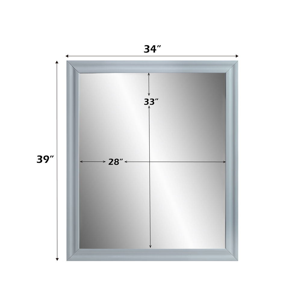 Gaines - Mirror - Gray High Gloss