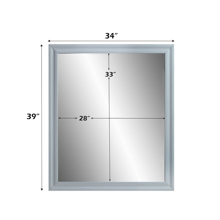 Gaines - Mirror - Gray High Gloss