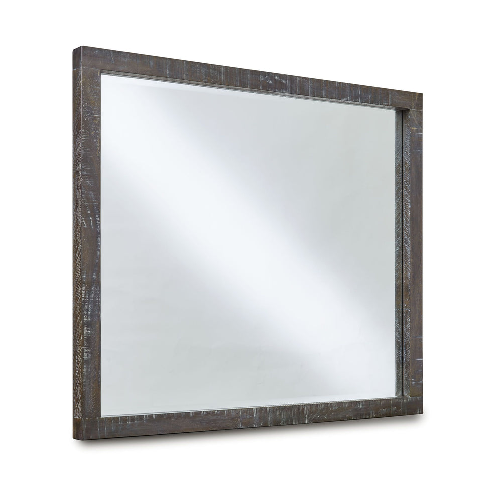 Modus Furniture 8Tr983 Townsend Solid Wood Beveled Glass Mirror In Gunmetal