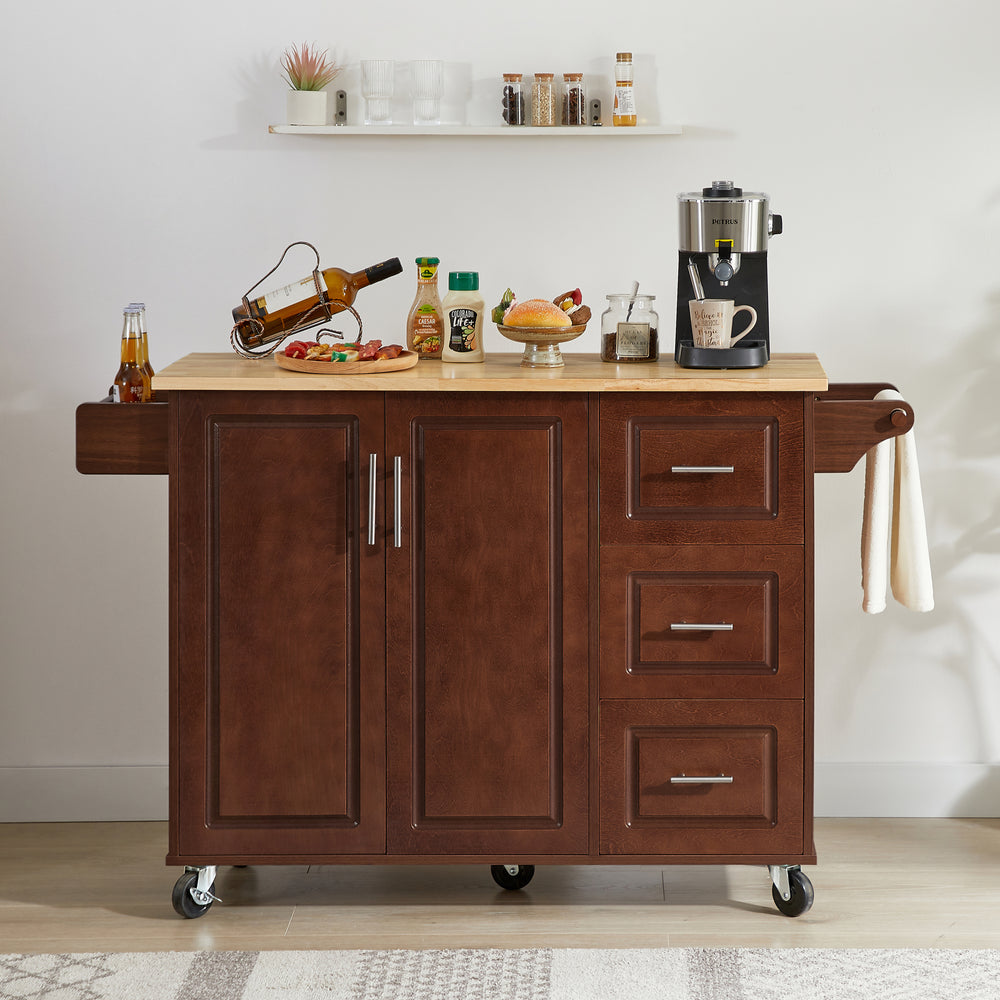 kitchen-island-with-drop-leaf-countertop-rolling-kitchen-island-cart-with-barn-door-and-storage-retro-brown