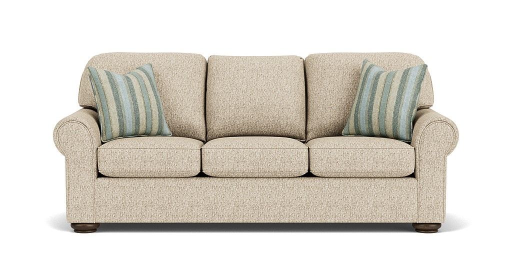 Flexsteel 5538-31 Preston  Fabric Sofa  Beige
