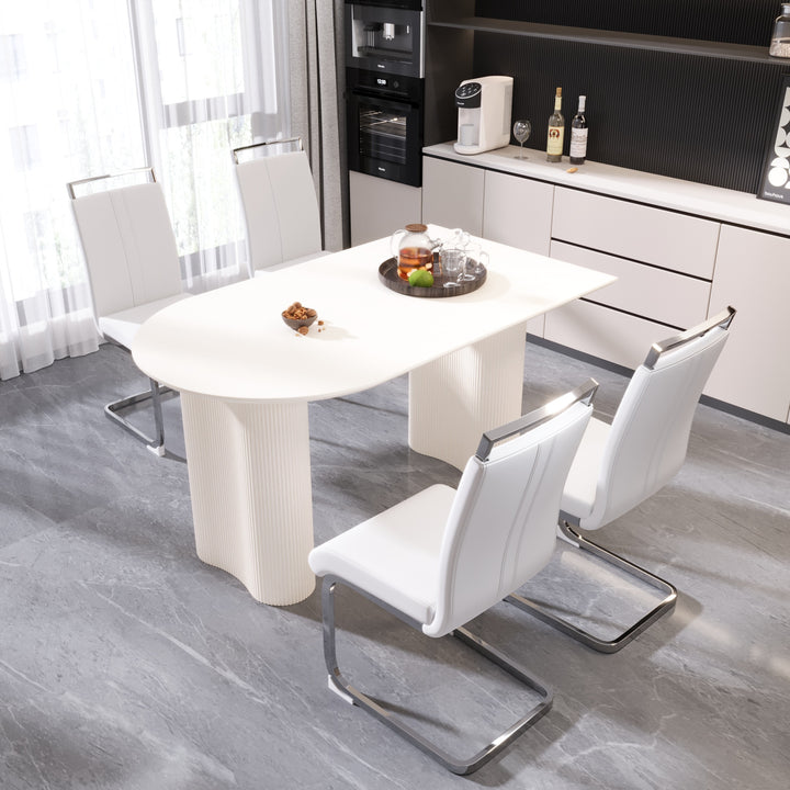 medieval-modern-cream-white-dining-table-set-5-piece