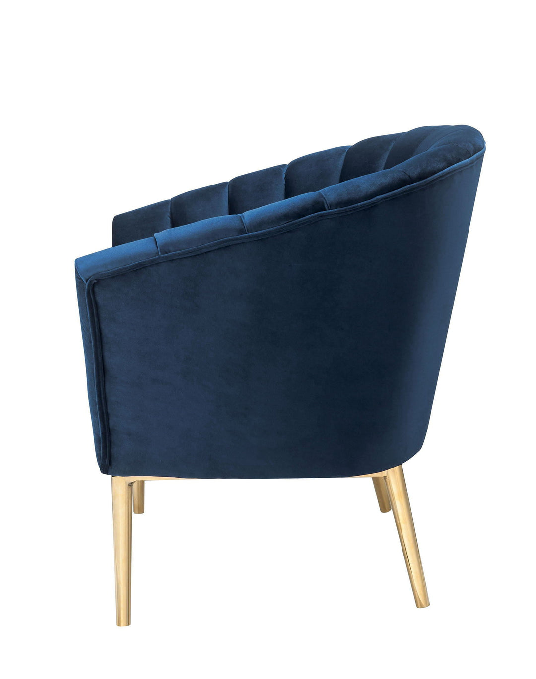 Colla - Accent Chair - Midnight Blue / Gold