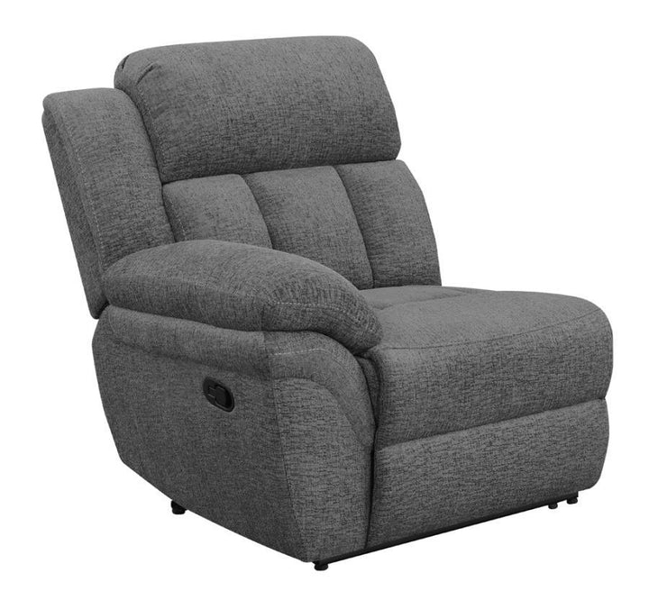 Coaster Furniture Bahrain - Upholstered LAF Recliner - Charcoal