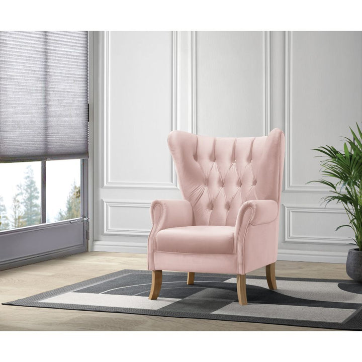 Adonis - Accent Chair - Blush Pink Velvet