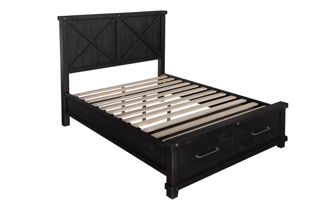 Modus Furniture 7Yc9D5 Yosemite Solid Wood Footboard Storage Bed In Cafe