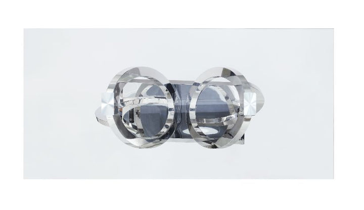 Finley - Dining Table - Clear Glass Top & Mirrored Silver