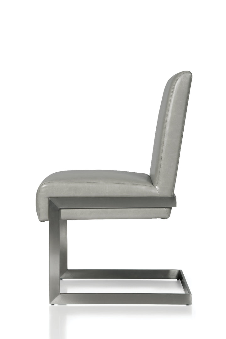 coral-synthetic-leather-upholstered-dining-chair