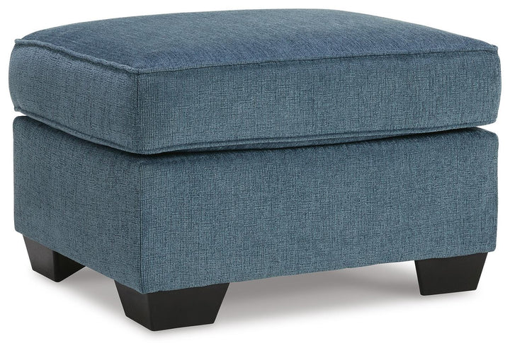 Cashton Ottoman - Blue (1)