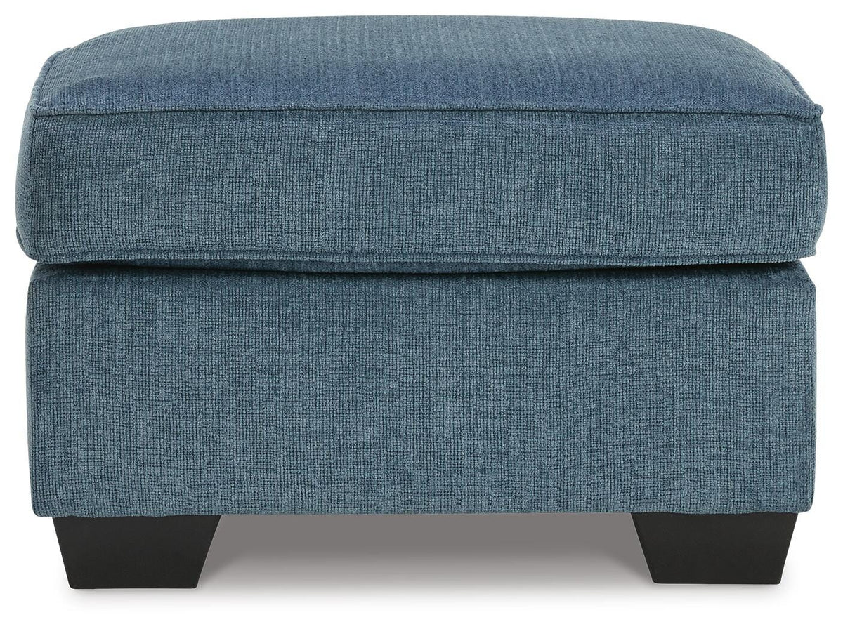 Cashton Sofa, Chair and Ottoman - Blue (2)