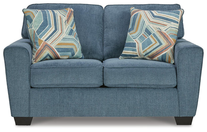 Cashton Loveseat - Blue (3)