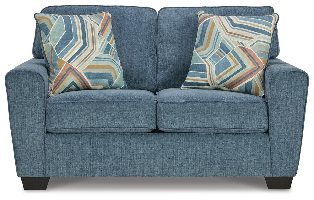 Cashton Loveseat - Blue (3)