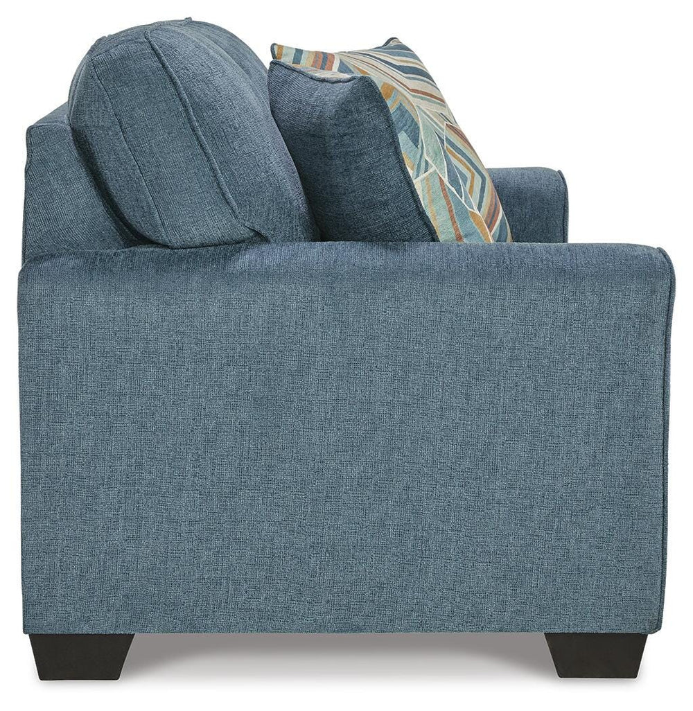 Cashton Loveseat - Blue (4)