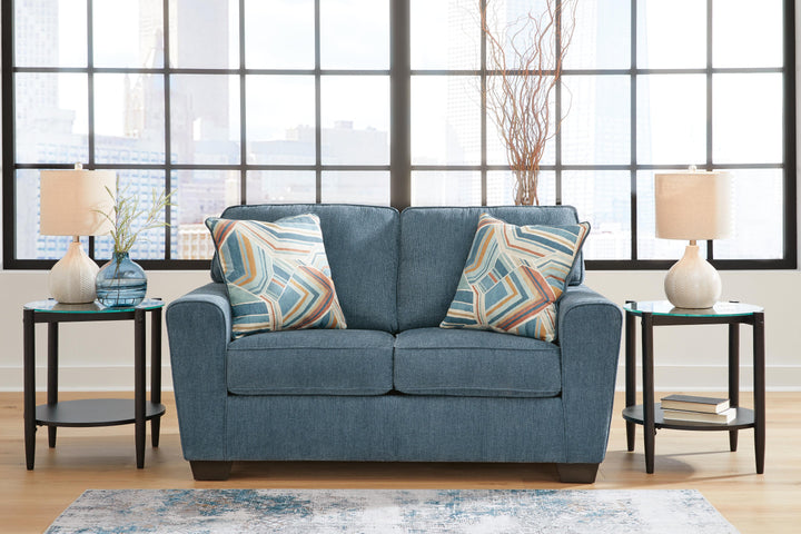 Cashton Loveseat - Blue (2)