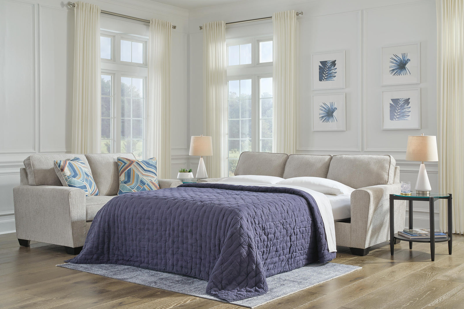 Cashton Queen Sofa Sleeper - Dark Gray (2)