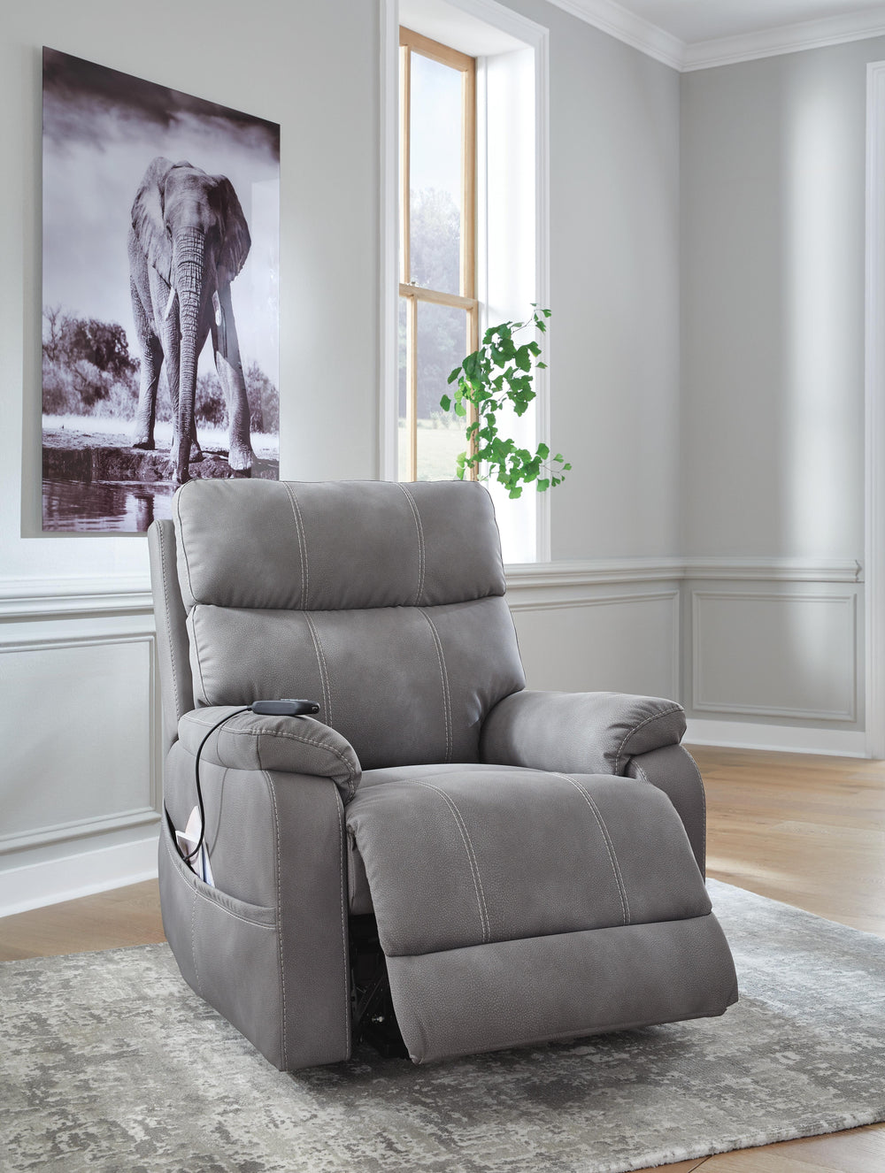 Next-Gen Durapella Power Lift Recliner - Dark Gray (9)