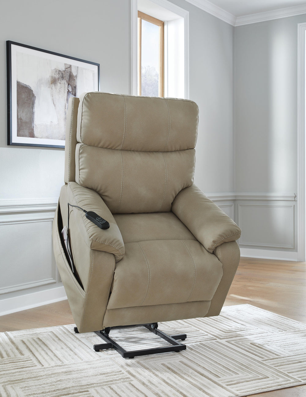 Next-Gen Durapella Power Lift Recliner - Beige (10)
